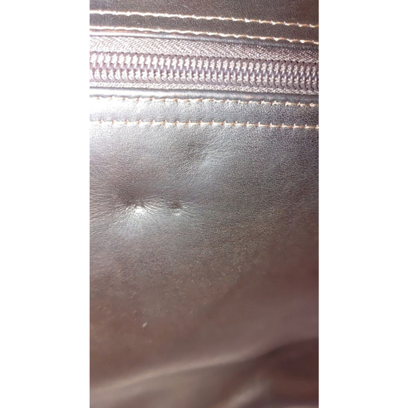 Santa Fe Airline Int.'l DILANA Flapover Brief Leather Satchel - Picture 6 of 14